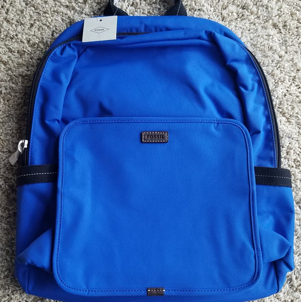 Fossil travis backpack New with tags-Royal Blue
